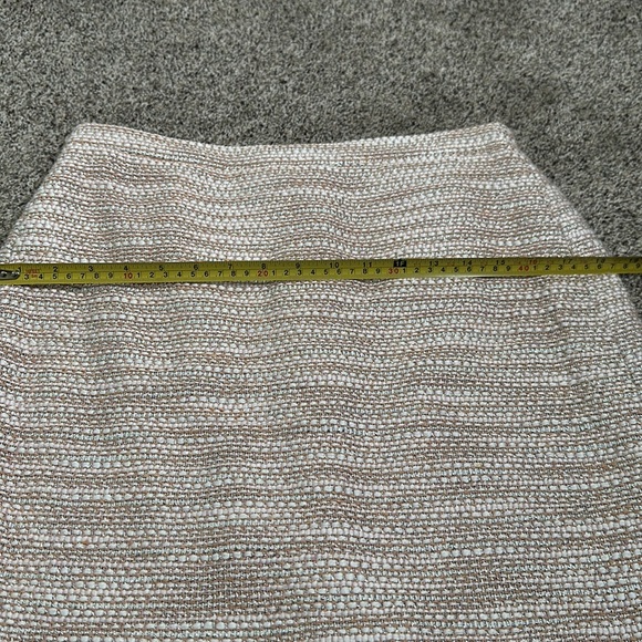 J crew collection slik cotton blend metallic tweed skirt size 8p - Picture 11 of 13